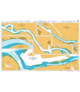 British Admiralty Nautical Chart 3307 Ports in the Niger Delta