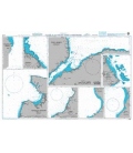 Britsh Admiralty Nautical Chart 3426 Plans on the North Coast of Mindanao