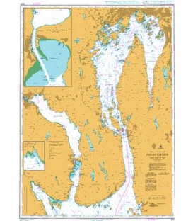 British Admiralty Nautical Chart 3501 Oslofjorden Northern Part