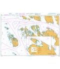 British Admiralty Nautical Chart 3504 Fedje to Mongstad