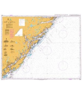 British Admiralty Nautical Chart 3508 Risor to Arendal