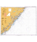 British Admiralty Nautical Chart 3508 Risor to Arendal