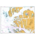 British Admiralty Nautical Chart 3531 Fensfjorden to Sognesjoen