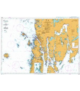 British Admiralty Nautical Chart 3546 Karmsundet to Ryvarden and Skjoldafjorden