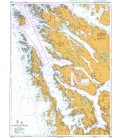British Admiralty Nautical Chart 3555 Bergen to Fedje