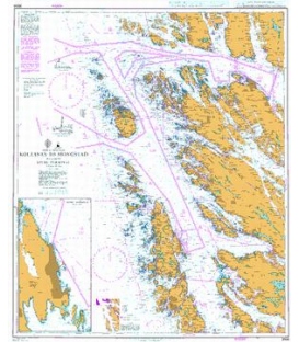 British Admiralty Nautical Chart 3556 Kollsnes to Mongstad Including Sture Terminal