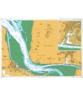 British Admiralty Nautical Chart 3632 The Ems - Dukegat to Pogum