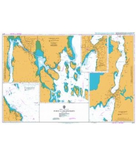 British Admiralty Nautical Chart 3717 Ports in Oslofjorden