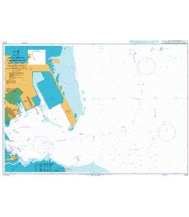 British Admiralty Nautical Chart 3734 Khalifa Bin Salman Port and Approaches