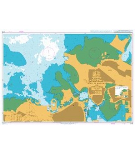 British Admiralty Nautical Chart 3735 Mina' Al Manamah and Approaches