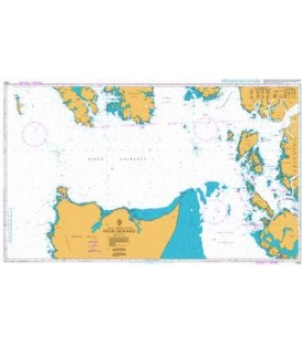 British Admiralty Nautical Chart 3754 Dixon Entrance