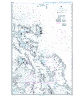 British Admiralty Nautical Chart 3808 San Miguel Bay to Leyte Gulf