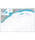 British Admiralty Nautical Chart 3854 Freeport to Calcasieu Pass