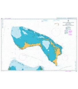 British Admiralty Nautical Chart 3910 Little Bahama Bank including North West Providence Channel