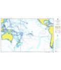 British Admiralty Nautical Chart 4007 A Planning Chart for the South Pacific Ocean