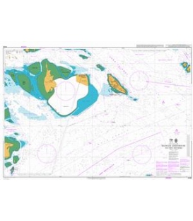 British Admiralty Nautical Chart 4036 Raffles Lighthouse to The Sisters