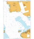 British Admiralty Nautical Chart 4119 Harbour, Western Part