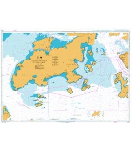 British Admiralty Nautical Chart 4129 South Western Approaches