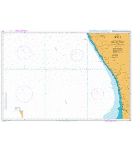 British Admiralty Nautical Chart 4141 Island Point to Cape Deseada