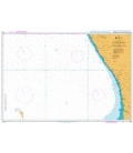 British Admiralty Nautical Chart 4141 Island Point to Cape Deseada