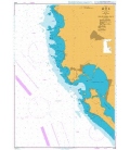 British Admiralty Nautical Chart 4145 Approaches to Saldanha Bay