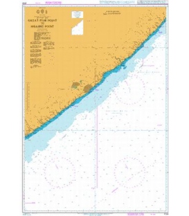British Admiralty Nautical Chart 4159 Great Fish Point to Mbashe Point