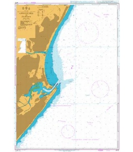 British Admiralty Nautical Chart 4170 Approaches to Durban