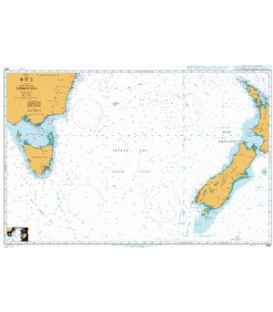 British Admiralty Nautical Chart 4601 Tasman Sea