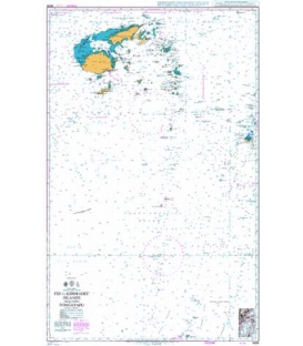 British Admiralty Nautical Chart 4638 Fiji to Kermadec Islands including Tongatapu