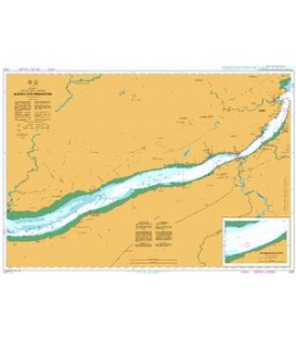 British Admiralty Nautical Chart 4787 Quebec a/to Donnacona