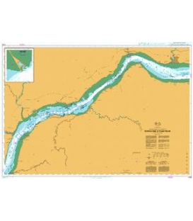 British Admiralty Nautical Chart 4788 Donnacona a/to Batiscan
