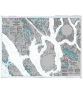 British Admiralty Nautical Chart 4929 Otter Passage to McKay Reach