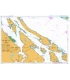 British Admiralty Nautical Chart 4955 North Pender Island to Thetis Island