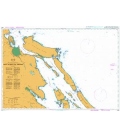 British Admiralty Nautical Chart 4956 Thetis Island to/a Nanaimo
