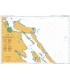 British Admiralty Nautical Chart 4956 Thetis Island to/a Nanaimo