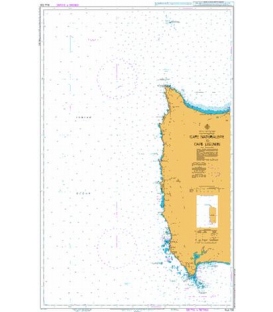 British Admiralty Australian Nautical Chart AUS756 Cape Naturaliste to Cape Leeuwin
