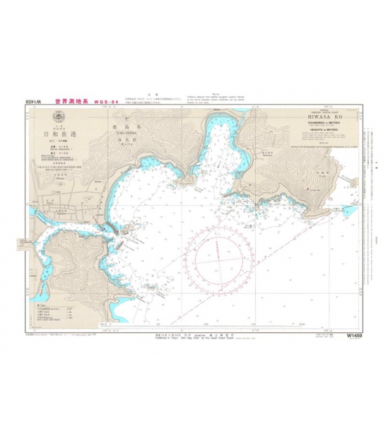 日本海 Japan Hydrographic Association (JHA) Nautical Chart W100A Eastern