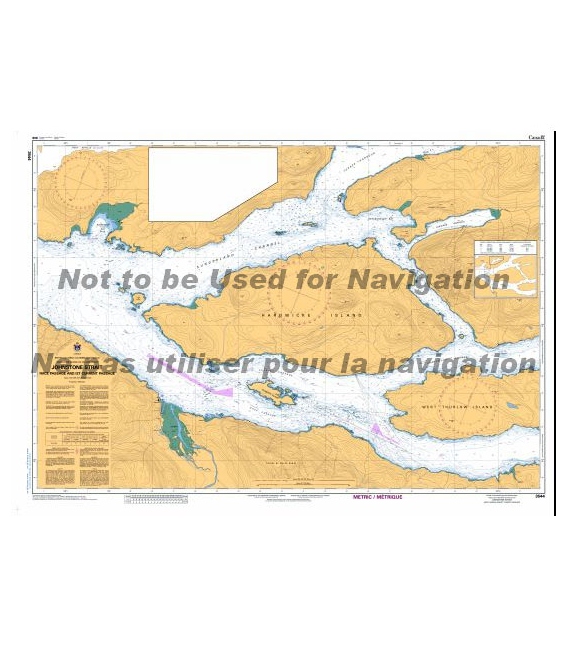 CN 3544 Johnstone Strait, Race Passage and - et Current Passage