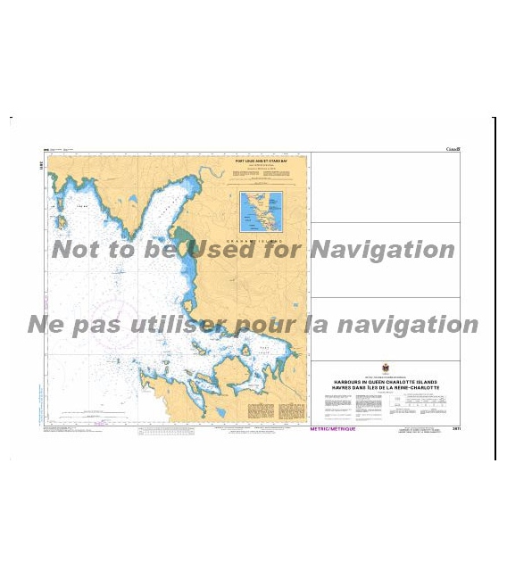 CN 3811 Harbours in Queen Charlotte Islands - Havres dans Iles de la Reine-Charlotte