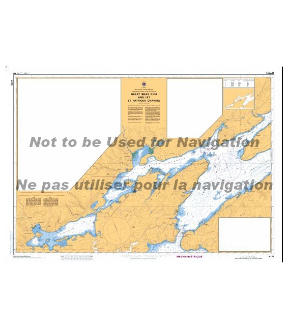 CN 4278 Great Bras D'Or and - et St. Patricks Channel