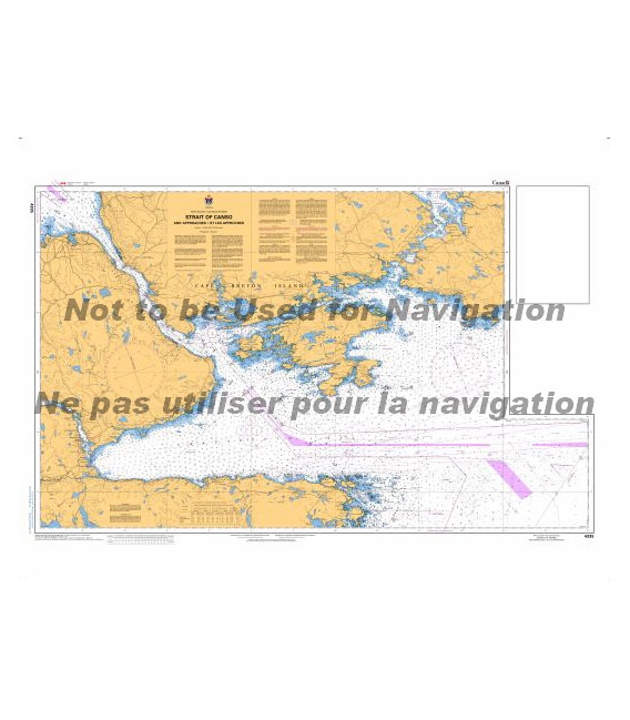 CN 4335 Strait of Canso and Approaches - et les approches