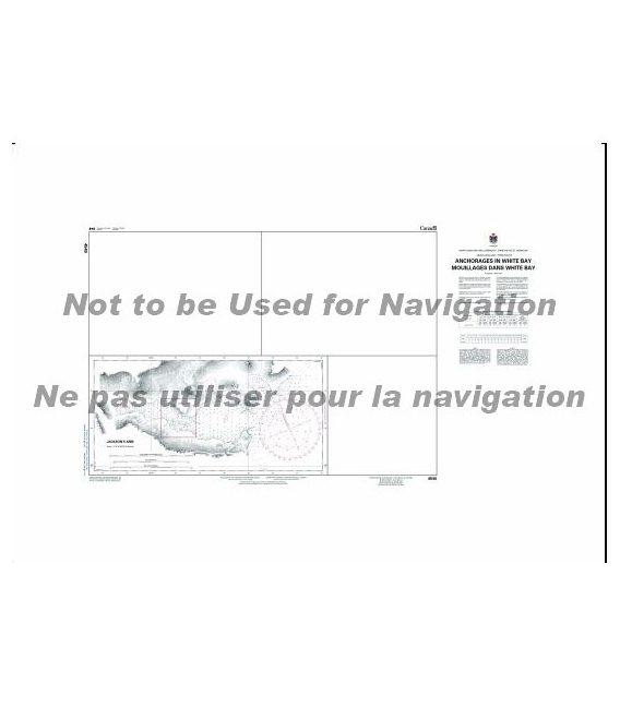 CN 4540 Anchorages in White Bay - Mouillages dans White Bay