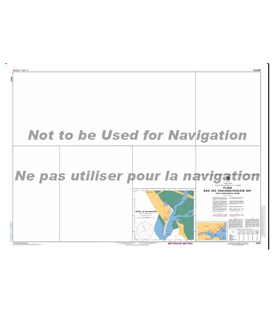 CN 4921 Plans, Baie des Chaleurs - Chaleur Bay (c™te nord - North Shore)