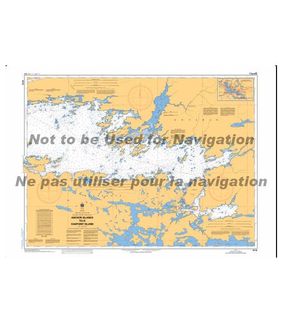 CN 6112 Rainy Lake - Lac a la pluie Southeast Portion - Partie sud-est Anchor Islands to - a Oakpoint Island