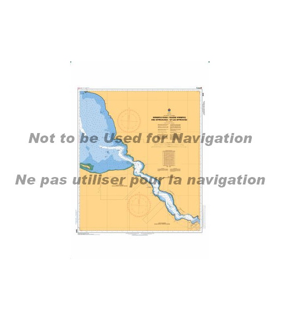 CN 6243 Winnipeg River - Riviere Winnipeg and Approaches - et les Approches