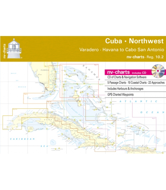NV-Charts Chartkit Region 10.2: Cuba Northwest, Varadero, Habanna to Cabo San Antonio, 2010 Edition
