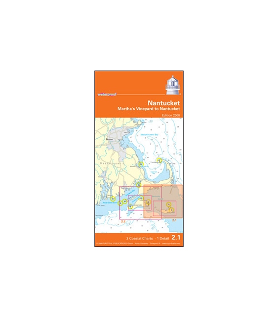 NV-Charts Charts Waterproof 2.1: Nantucket - Martha`s Vineyard to Nantucket, Edition 2008