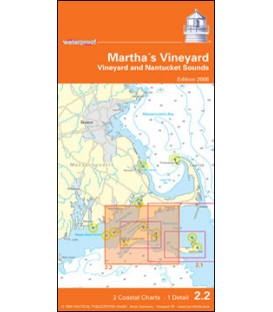 NV-Charts Charts Waterproof 2.2: Martha`s Vineyard- Vineyard to Nantucket Sounds, Edition 2008