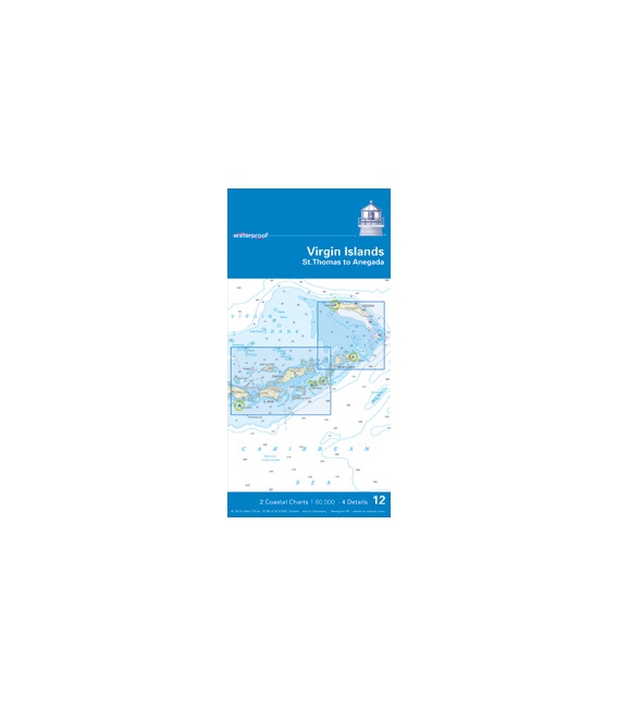 NV-Charts Charts Waterproof 12: Virgin IslandsSt. Thomas to Anegada, Edition 2010