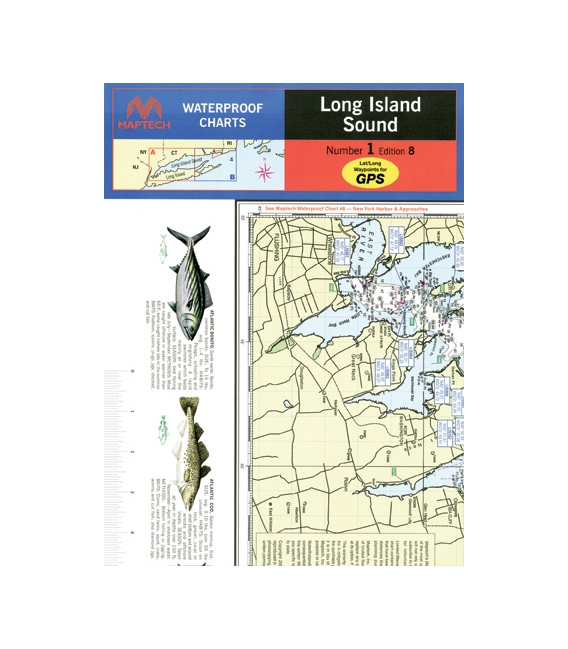 Maptech - Long Island Sound Waterproof Chart